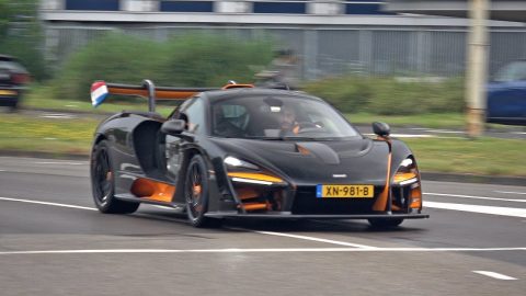 $1.25 Million McLaren Senna MSO - Accelerating & Fast Fly By's on Track!