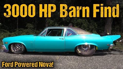3000 HP Ford Powered Chevy Nova Barn Find Goes Racing
