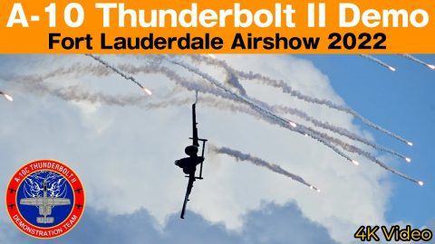 A-10C demo team in Fort Lauderdale Airshow 2022