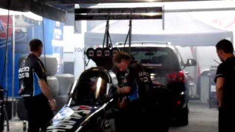 ANTRON BROWN'S TOP FUEL DRAGSTER Break-In US Nationals right before his WIN