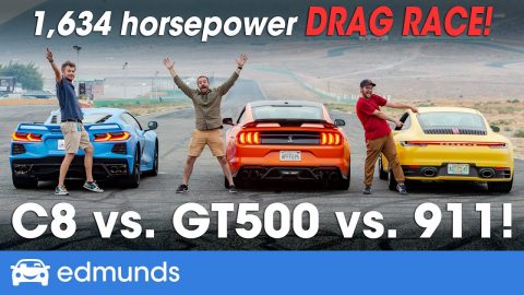Drag Race! Porsche 911 vs. Chevy Corvette vs. Shelby GT500 — Which Sports Car Has the Fastest 0-60?