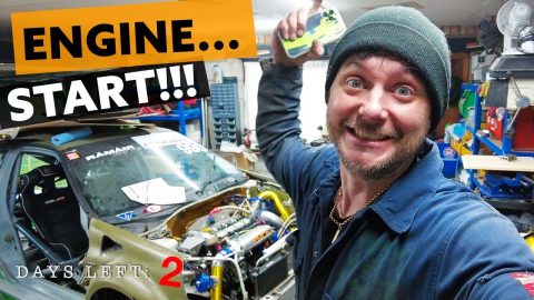 First engine START!? Emergency starter replacement. 2 days left! Time Attack Clio