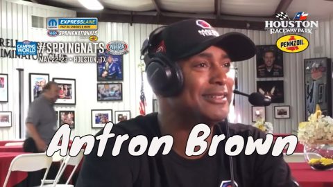 From the Spring Nationals, Pro NHRA Top Fuel Driver, Antron Brown joins In Wheel Time with news!