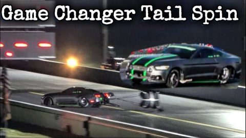 Game Changer Procharged Mustang Tail Spin!!