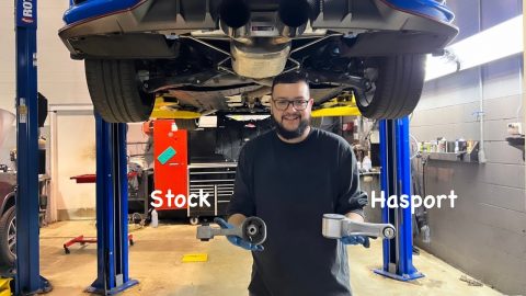 INSTALLING THE HASPORT MOTOR MOUNT ON BOOST BLUE CIVIC TYPE R // FK8