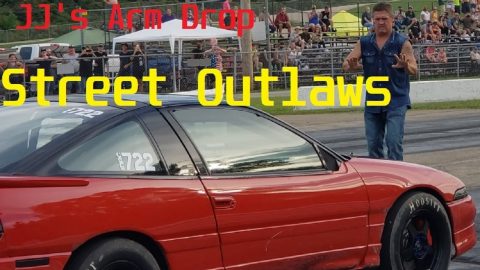 Memphis Street Outlaws Vs Wisconsin , Crash at WIR !! JJ's Arm drop