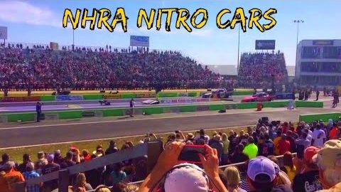 NHRA Funny Car drag race