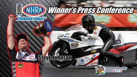 NHRA Springnationals Winner's Press Conference | Steve Johnson | Pro Stock Motorcycle | Drag Racing