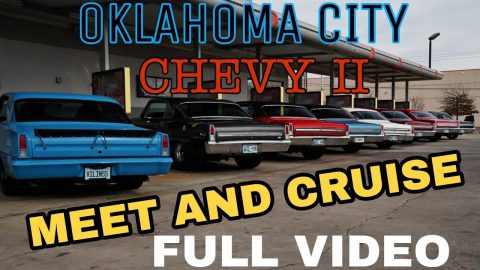 Oklahoma City Chevy nova / Chevy II car meet and cruise full video