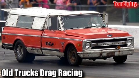 Old Trucks Drag Racing