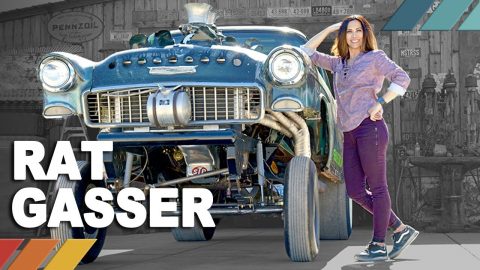 RAT GASSER: Freaked-Out '55 Vintage Chevy Drag Car | Nicole Johnson's Detour S1:E3