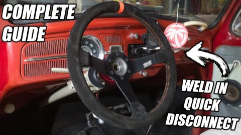 Race Steering Wheel Install with Weld-in Quick Release (UNIVERSAL)