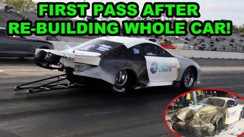 Re-Building Race Car In 4 Days And Making My First Pass Since The CRASH!!!