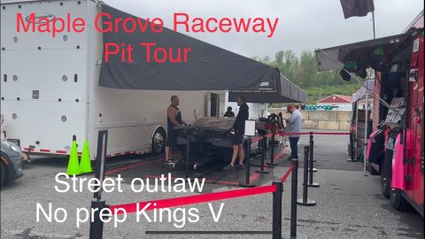 Street outlaws NO prep kings 5- Maple grove raceway. Pit tour