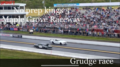 Street outlaws No prep kings Maple Grove raceway- Axe man vs Kayla Morton- Grudge race
