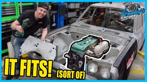The BARRA is IN! | 1973 Mazda Project Car Ep 7 | Project RX4.0
