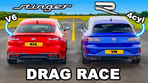 VW Arteon R v Kia Stinger V6: DRAG RACE