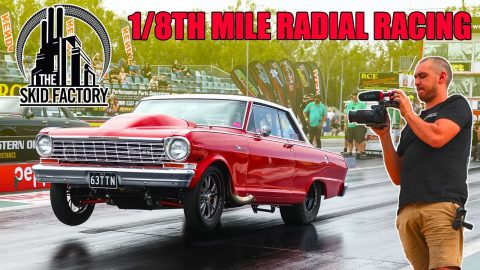 WORLDS FASTEST ROOF RACK? 1/8TH MILE DRAG RACING - THE SKID FACTORY