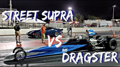 1600hp Supra vs Dragster!!!