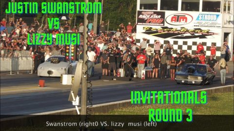 Street outlaws No prep kings Beech Bend Raceway: Justin Swanstrom vs Lizzy Musi- invitationals R3