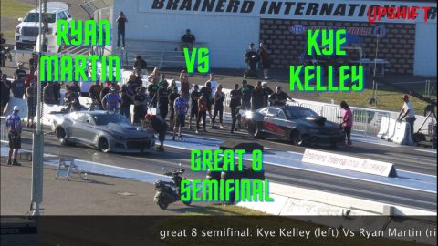 Street outlaws No prep kings Brainerd international Raceway- Ryan Martin Vs Kye Kelley (G8 semifinal