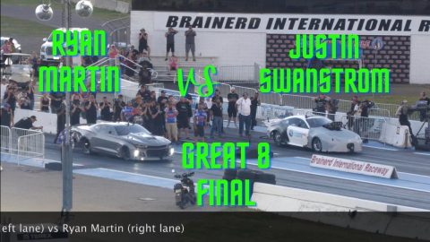 Street outlaws No prep kings Brainerd international Raceway- Ryan Martin Vs Justin Swanstrom (Final)