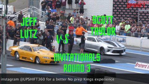 Street outlaws No prep kings Brainerd international Raceway- Jeff Lutz vs Scott Taylor