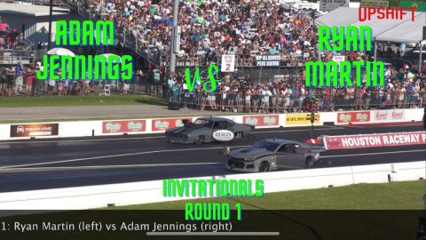 Street outlaws No prep kings Houston Raceway Park- Ryan Martin Vs Adam Jennings (invitationals R1)