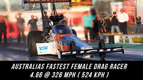4.66 @ 326 MPH - KELLY BETTES - AUSTRALIAS FASTEST FEMALE TOP FUEL DRAGSTER RACER