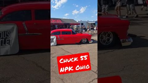 Chuck 55 headed to the lanes at NPK Hebron, Ohio