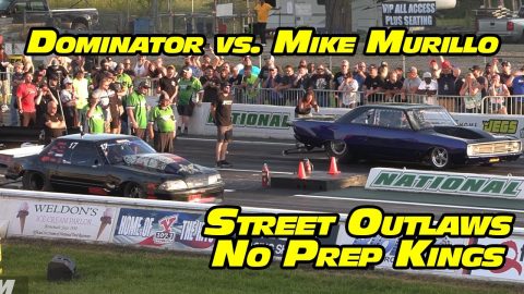 Dominator vs Mike Murillo Street Outlaws No Prep Kings at National Trail Raceway