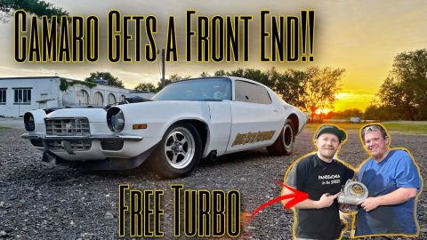 GIVING MY FRIEND A FREE TURBO! CAMARO GETS A FRONT END