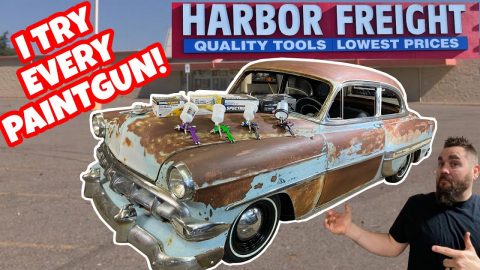 I BOUGHT EVERY PAINT GUN AT HARBOR FREIGHT! BUDGET FRIENDLY TO PROFESSIONAL QUALITY! PATINA RAT ROD