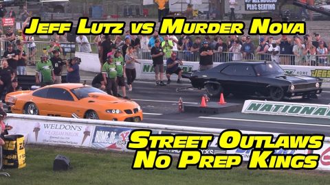 Murder Nova vs Jeff Lutz Street Outlaws No Prep Kings at National Trail Raceway