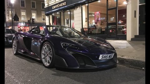 Purple MSO McLaren 675 LT Spider, owned by Shmee150
