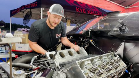 Rebuilding my Musi 959 nitrous engine in the pits in Ohio before No Prep Kings race day