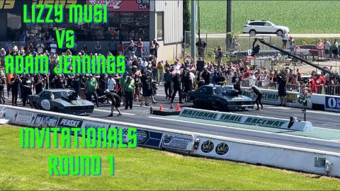 Street outlaws No prep kings: Hebron, OH- Lizzy Musi vs Adam Jennings (invitationals round 1