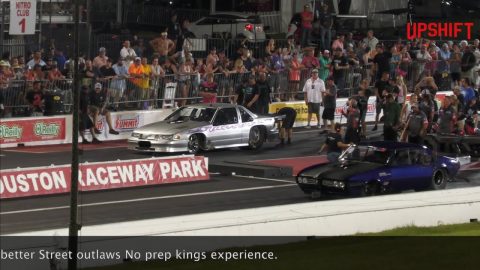 Street outlaws No prep kings Houston Raceway park Robin Roberts vs B-Rad (invitationals Round 3)