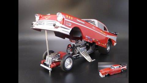 1957 Chevy Hemi Funny Car 1/24 Tom 'Mongoose' McEwen Scale Model Kit Build Review NHRA Drag Race