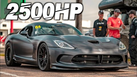 2500HP Turbo Viper Rips 8500RPM to 210MPH! Worlds Fastest Gen V Vipers (Bonus Street Racing)