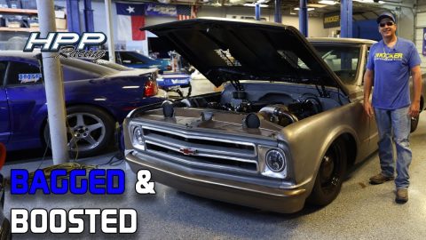 BAGGED & BOOSTED!!  CHEVY C10 WILL PUT A SMILE ON YOUR FACE!