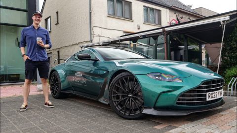 Getting Coffee In The NEW Aston Martin V12 Vantage