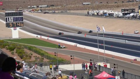 Martin Motorsports makes a Q-2 run at NHRA Nationals Las Vegas