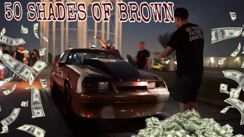 Nitrous Ford Powered Foxbody 50 shades of Brown dominates the Texas Streets at Limpy Cashdays