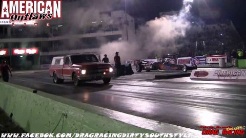 Street Outlaws Farm Truck vs Jet Dragster