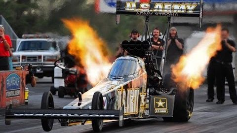 Top fuel engine explodes, Canon Vixia HF G30 Slow motion test