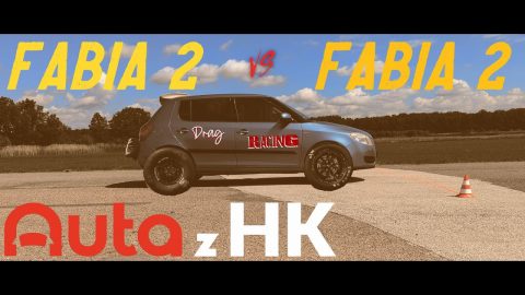 4K| Závod Drag Racing Fabia 2 vs Fabia 2 😈  Crash na konci videa 🆘🚑