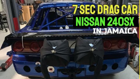 7 SECOND NISSAN 240SX DRAG CAR IN JAMAICA || CROCODILE V2