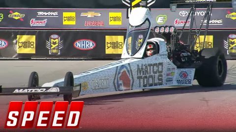 Antron Brown vs. Troy Bluff - Las Vegas Top Fuel Final - 2016 NHRA Drag Racing Series | SPEED