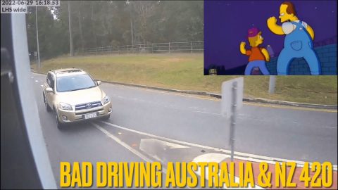 BAD DRIVING AUSTRALIA & NZ # 420 Oops